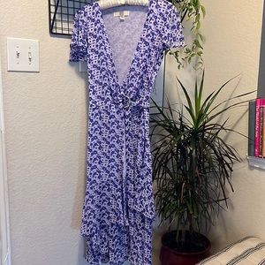 MICHAEL Michael Kors Purple Floral Asymmetrical Dress